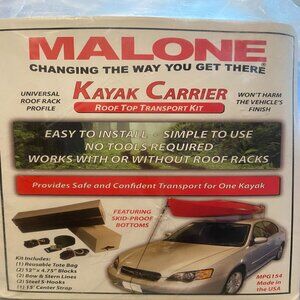 Malone Kayak Carrier ~ Roof Top Transport Kit ~ MPG154 ~ Universal Fit ~ NEW